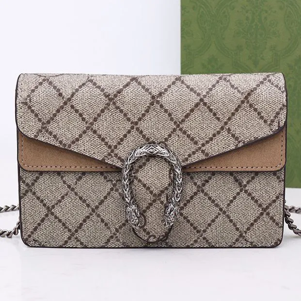 Klassisk Flap Ophidia Snake Cowboy Designer Bag for Women Chain Lady Mens Clutch Bags Cross Body Leather Envelope Wallet Belt Luxurys Handbag White Shoulder Tote Bag