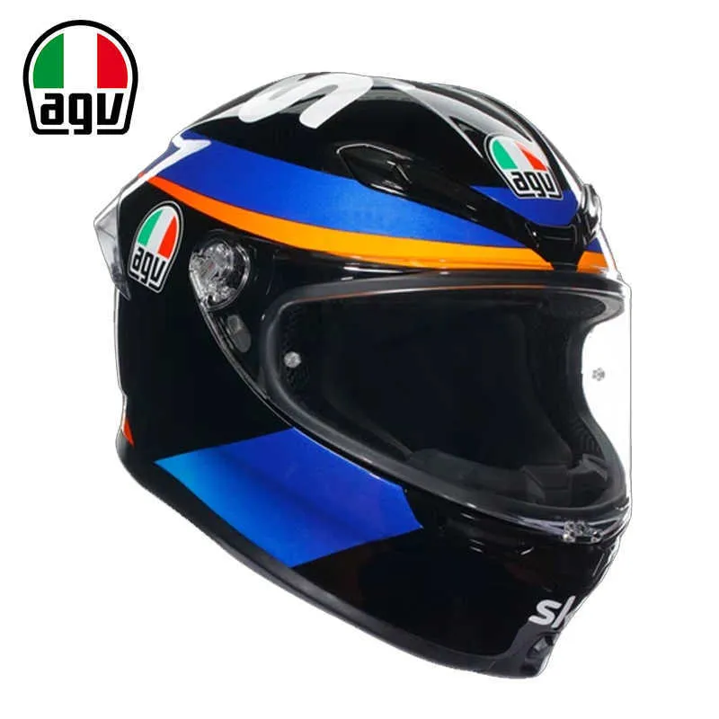 AA Designer Helmet Helmet Moto AGV Motorcycle Design Comfort AGV K6 Cylling Commuter Mens and Women Motorcycle Racing Pełny letni hełm bezpieczeństwa K6S WQQZ