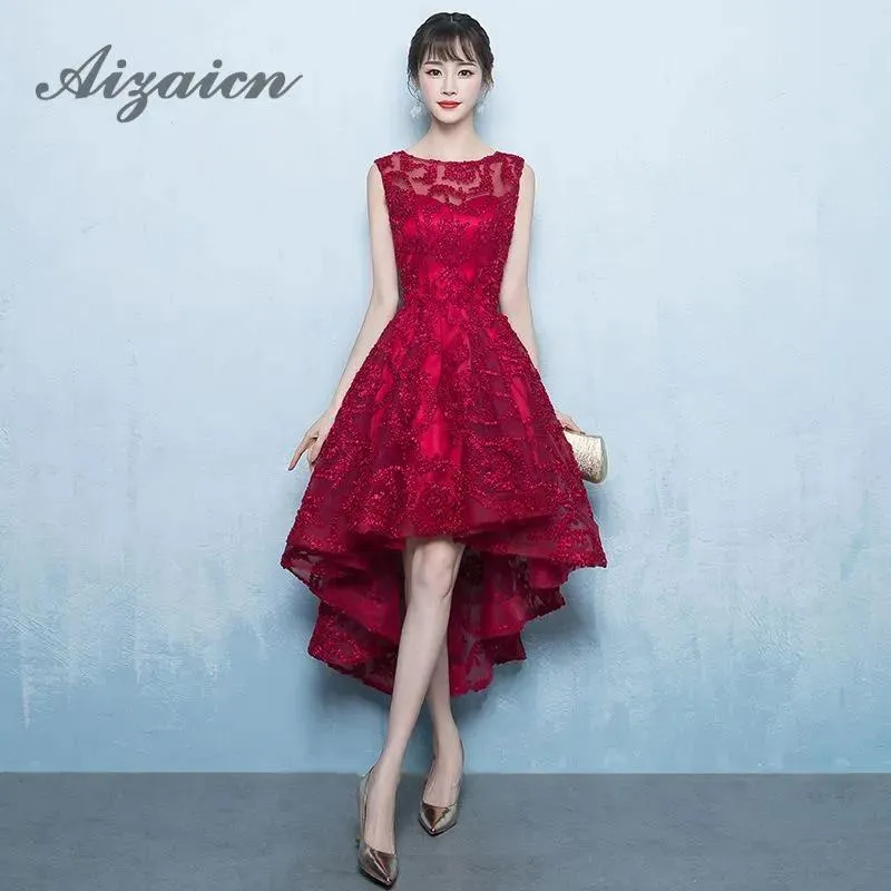 Clothing Bride Wedding Cheongsam Red 2017 Fashion Before Long After Short Evening Oriental Style Dresses Chinese Traditional Dress Qipao