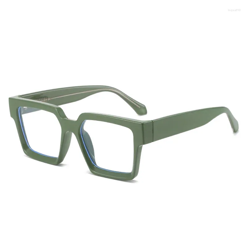 Montature per occhiali da sole Imwete Occhiali da vista quadrati di alta qualità Montatura per occhiali rettangolari anti luce blu Donna Uomo Inserto vintage Core Design Eyewear