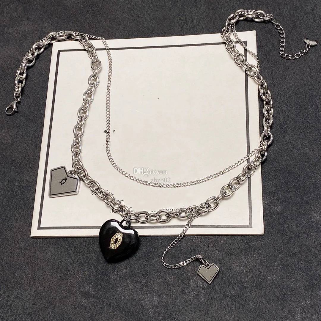 2023 Classic Diamond Pendant Necklace Designer Women monogram Choker New Birthday Gift Brand Pearl Necklace Gold Plated channel Premium Jewelry Wholesale ax8e