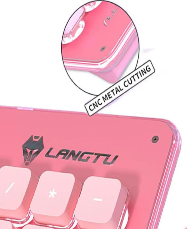 Ensemble clavier et souris de jeu Bluetooth sans fil rechargeable rétro-éclairé 104 touches rose mignon ultra-mince adapté au jeu de bureau à domicile329197429