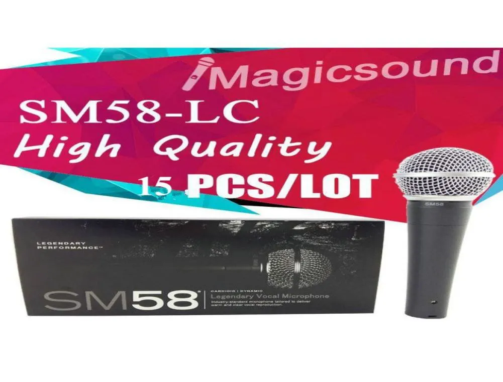 Version améliorée SM58LC 15 pièces qualité supérieure SM 58 58LC Microphone cardioïde dynamique filaire micro Vocal Mic8353003