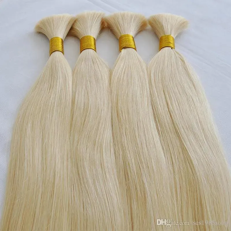 Bulks Promotions Special Offer 100% human hair 100g 50cm 60cm thick ends blonde Color bulk on sale