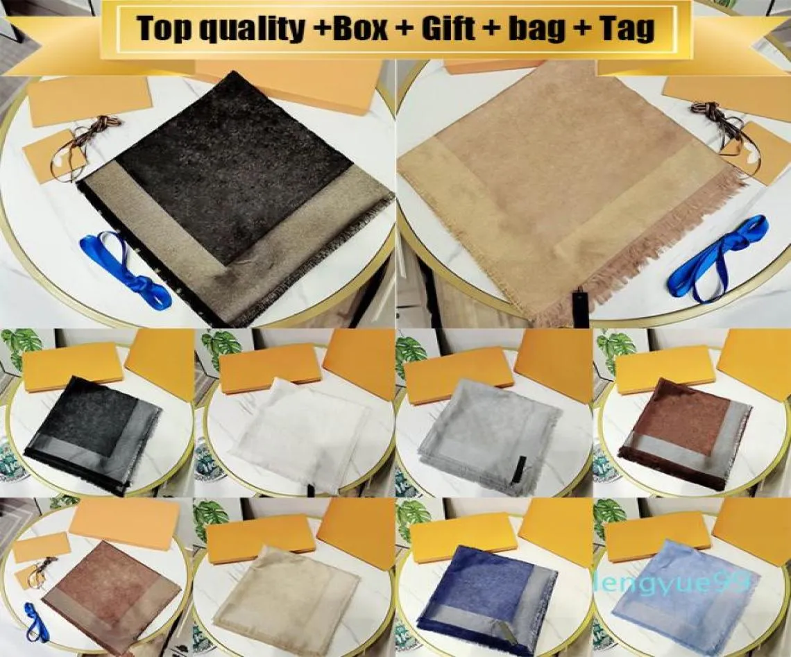 Avec boîte sac cadeau Tag 20ss écharpes de qualité supérieure pour femmes hiver hommes marque écharpe luxe Pashmina chaud mode imiter laine cachemire8106196