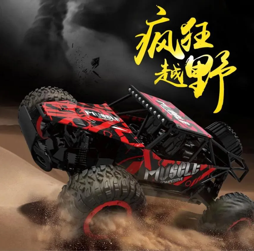 Car Electric/RC Car Wltoys 18429 Offroad Toy Cars 1/18 4WD 2,4G RC Высокая скорость 40 км/ч 370 углеродная щетка Сильный магнитный магнитный скало