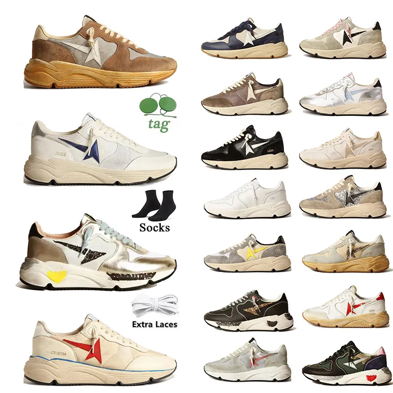 2024 Nuevos zapatos casuales Clientes Italia Marca Zapatillas de deporte de lujo Dirtys Lentejuelas Blanco Do-Old Dirty Designer Zapatillas de deporte con calcetines Tamaño 36-46 Pisos Entrenadores al aire libre