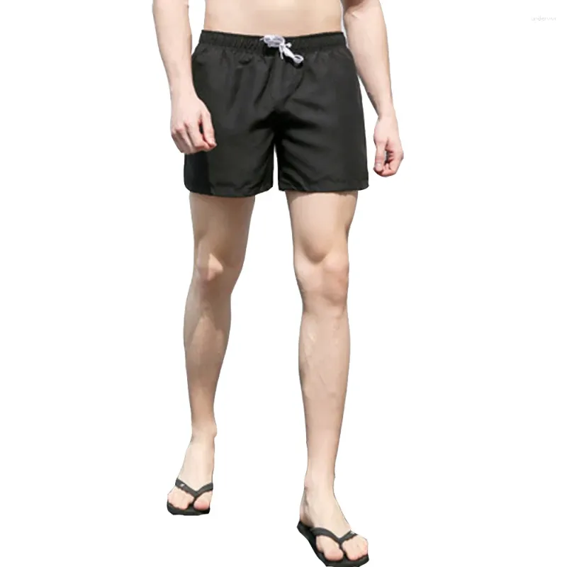 Herren-Shorts, Strand, lässig, locker, Surfhose, einfarbig, dreiviertel Sport, kurz, atmungsaktiv, schnell trocknend