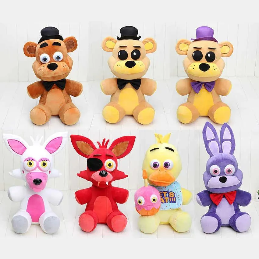 Dolls 45CM Big Size FNAF five night at freddy's plush toys Freddy Fazbear Mangle Foxy bonnie chica plush & stuffed Doll toy H0910 H1025