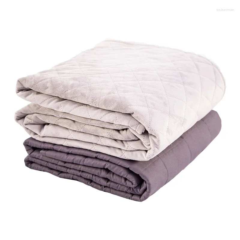 Blankets Wholesale Custom Two Piece Suit Minky Quilt Bedspreads Warm And Cotton Weighted Blanket Cover