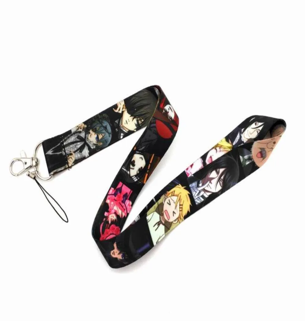 20 Stück Black Butler Lanyards Strap Badge Holder Schlüsselanhänger Ausweis Reisepass Gym Mobile Badge Holder Lanyard Schlüsselanhänger4612679