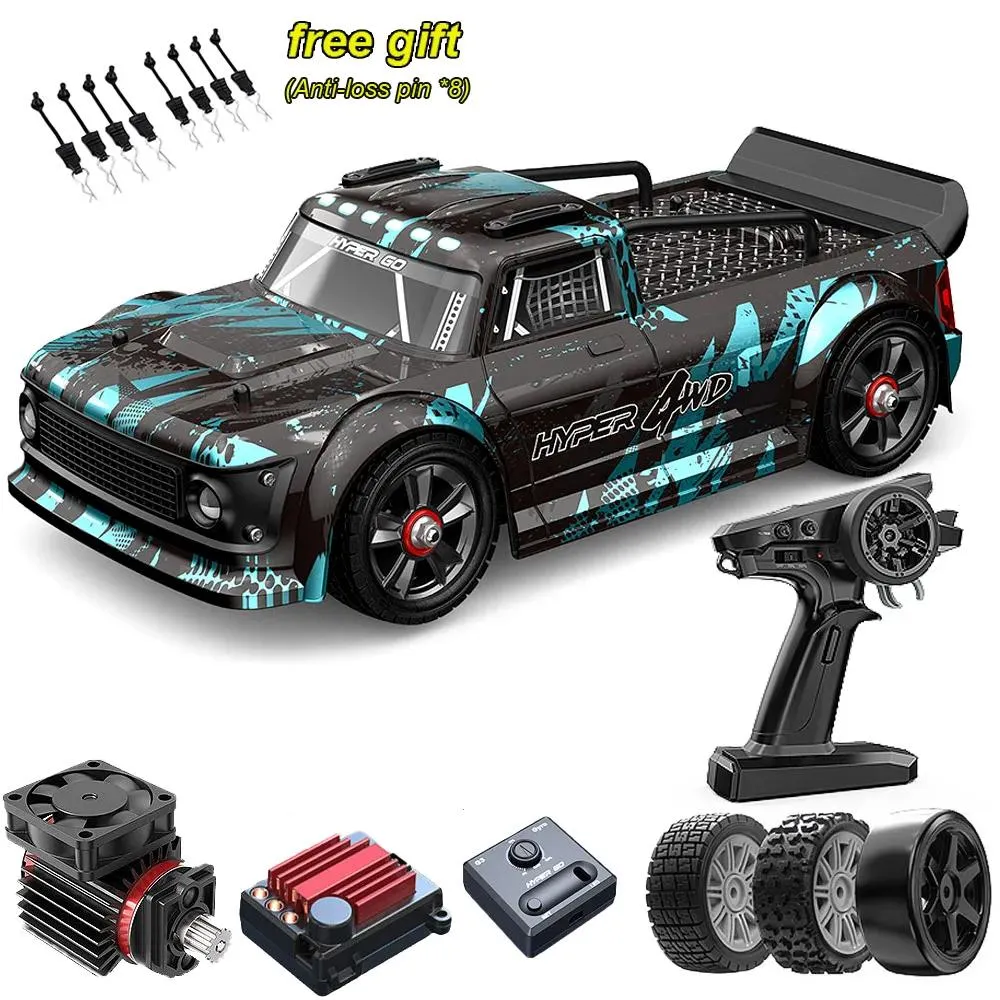 Autos Diecast Modell MJX Hyper Go 1 14 High Speed On Road RC Rallye Auto Mit Gyro Metall Chassis Drift rad 14301 14302 Bürstenlosen Racing V