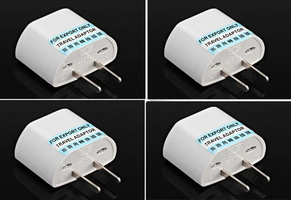 Hoge kwaliteit Nieuwe 100 Stuks Veel Universele EU VS AU naar VS AC Travel Stekker Oplader Adapter Converter Travel Adapters4473106