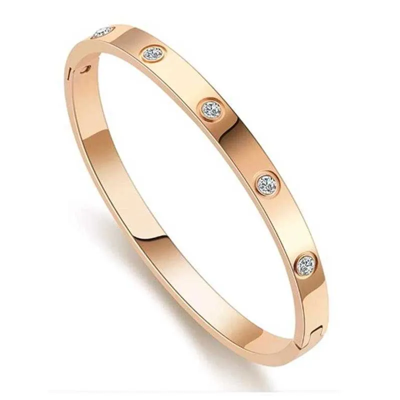 Дизайнерский браслет-браслет с винтами, модные роскошные ювелирные изделия, оригинальный модный браслет из 18-каратного золота с бриллиантами для женщин и мужчин, браслеты для ногтей, серебряный ювелирный браслет GY7J