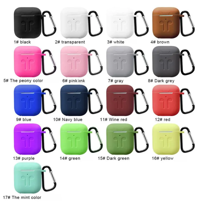 Étuis de téléphone à air souple en silicone pour Apple Airpod 2 Étui de protection Bluetooth Housse pour écouteurs sans fil Airpods Pro Boîte de chargement Sacs8036216