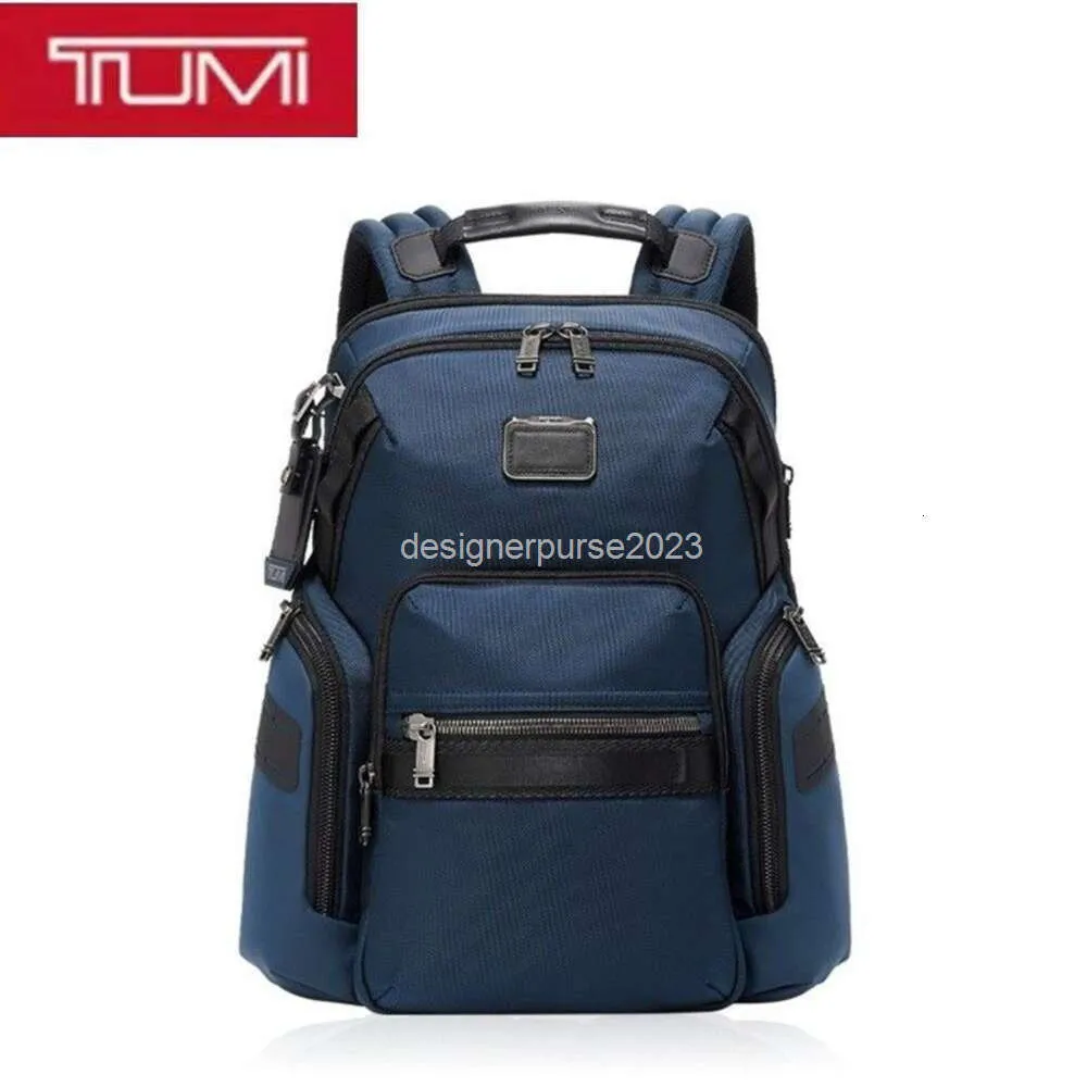 Luxus -Rucksack Bravo Männer Tumiis Herren Designer Back Herren Packhandbücher Erweiterbare Taschen Casual Computer Bag 232793d 431m LH07