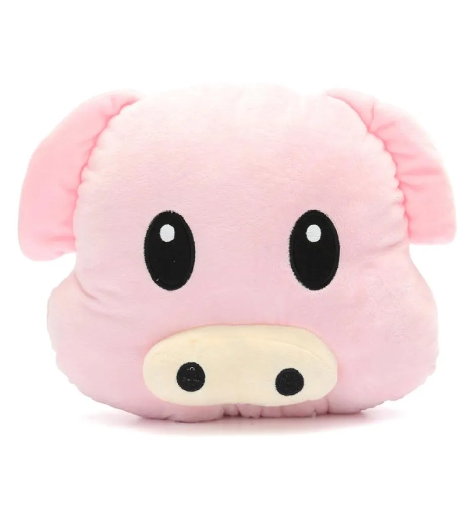 Mignon cochon cochon doux oreiller rose émoticône coussin en peluche poupée en peluche cadeau poupée tenir oreiller en peluche jouet cadeau d'anniversaire LA0228648509