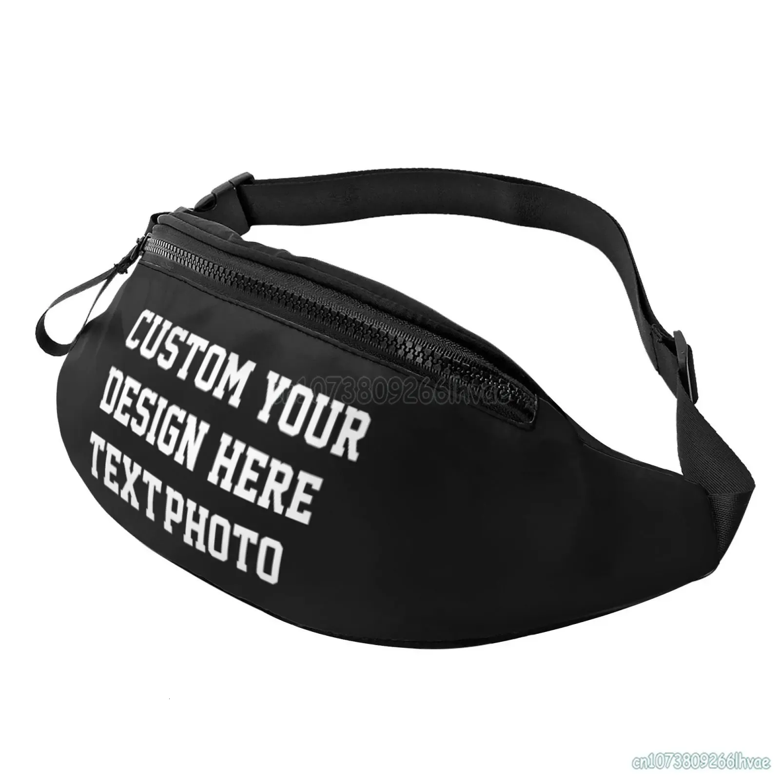 Custom Your Design Travel Waist Pack for Adults Crossbody Bag Sling Pocket Belt with Adjustable Strap Sports 240103