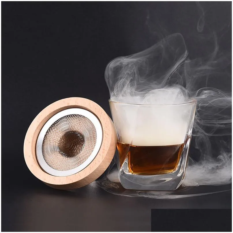 Cocktail Smoker Kit – Wooden Chimney Smoker For Infusing Whiskey, Wine, Old Fashioned Drinks