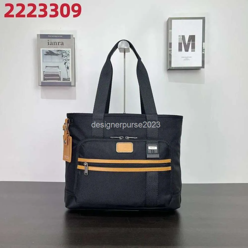 Designer maschile nuovo zaino per il tempo libero Luxury Tumiis Borse Mens 2223309D Borse Back Pack Tote Bag Portable Wote Portable Simple Bookbag Computer AF6V