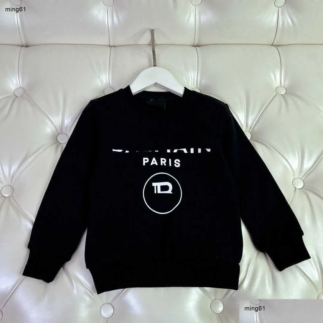 Kids Sweatshirt With Patch Logo- White