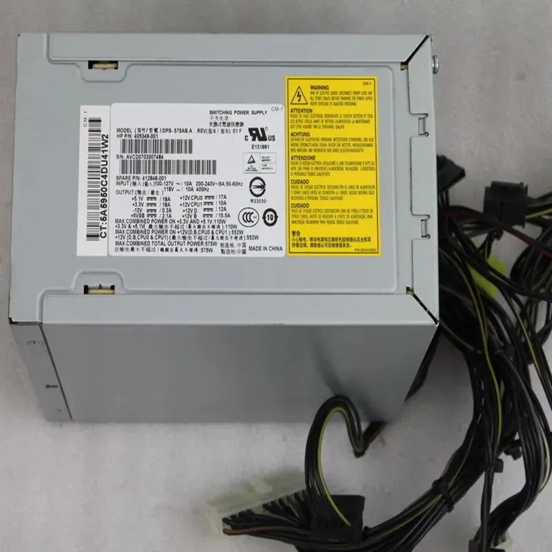 Fournitures d'origine PSU pour HP XW6400 575W alimentation à découpage DPS575AB A 405349001 412848001