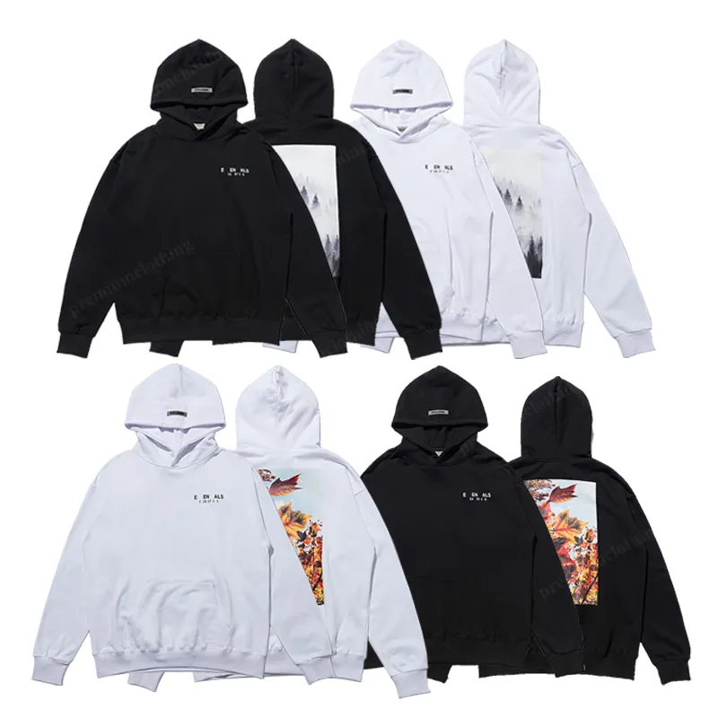 Klassisches schwarz-weißes, farblich passendes Kapuzen-Sweatshirt, modischer Street-Hip-Hop-Stil, Pullover, lockere, modische, lässige Oberteile