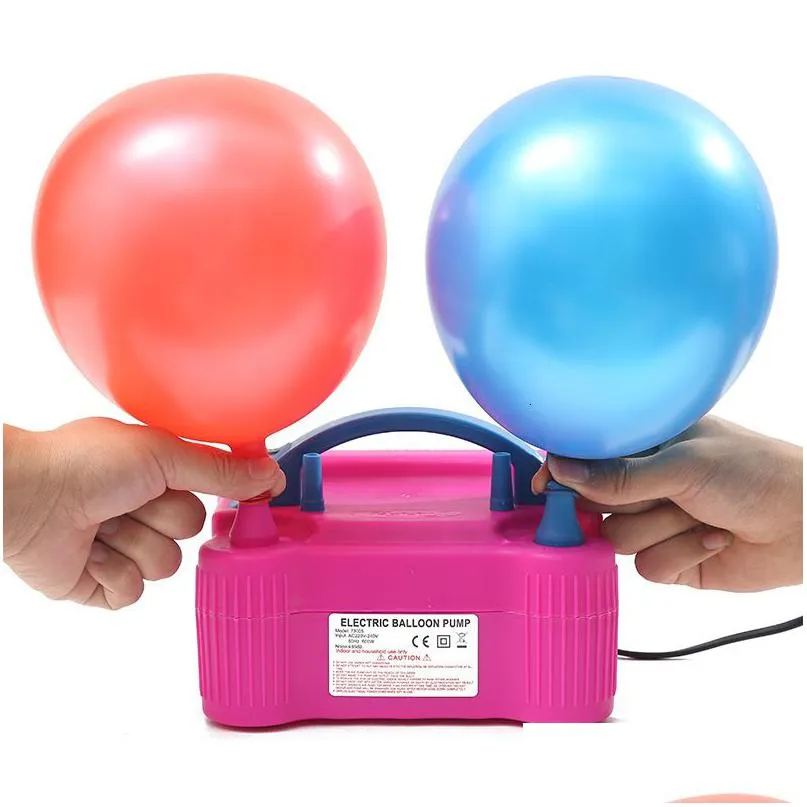 Garden Decorations High Voltage Balloon Pump Electric Inflator Hine Air Blower Inflatable Ball 230615 Drop Delivery Home Patio Lawn Dh3Q9