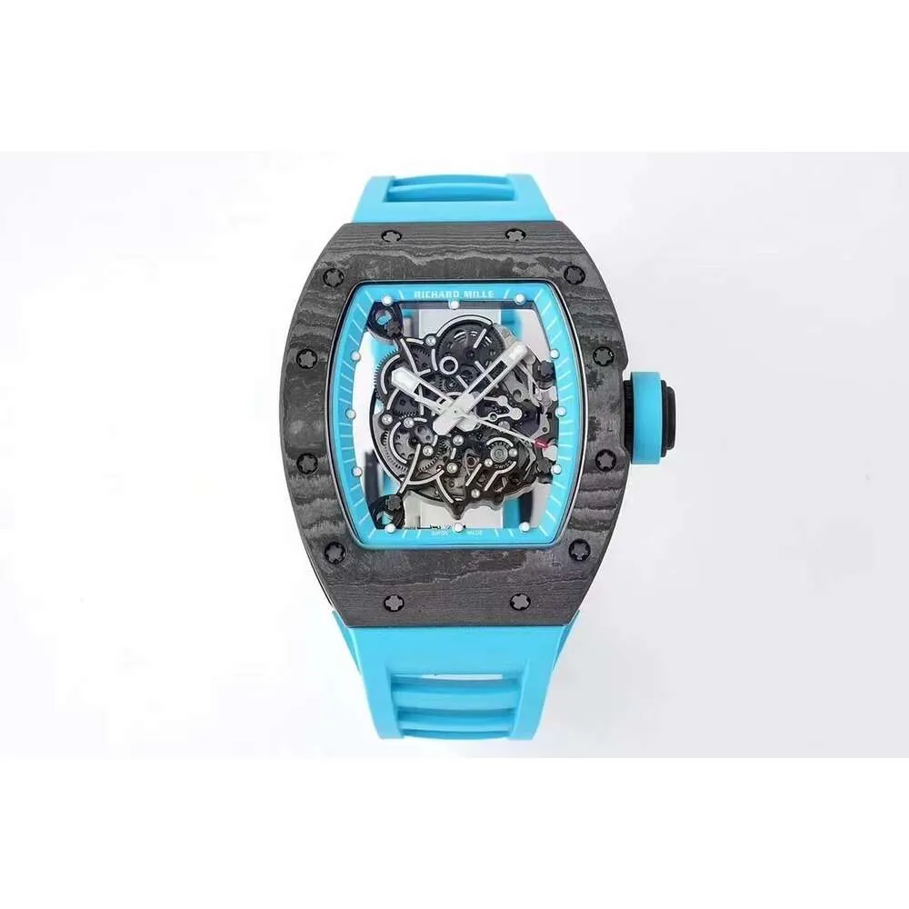 رائع مصمم ميكانيكي R I C H A R D الفاخرة Superclone Style Wristwatches RM055 M25N AAA الحركة التلقائية مقاومة للماء مرآة الياقوت المضادة للخدش