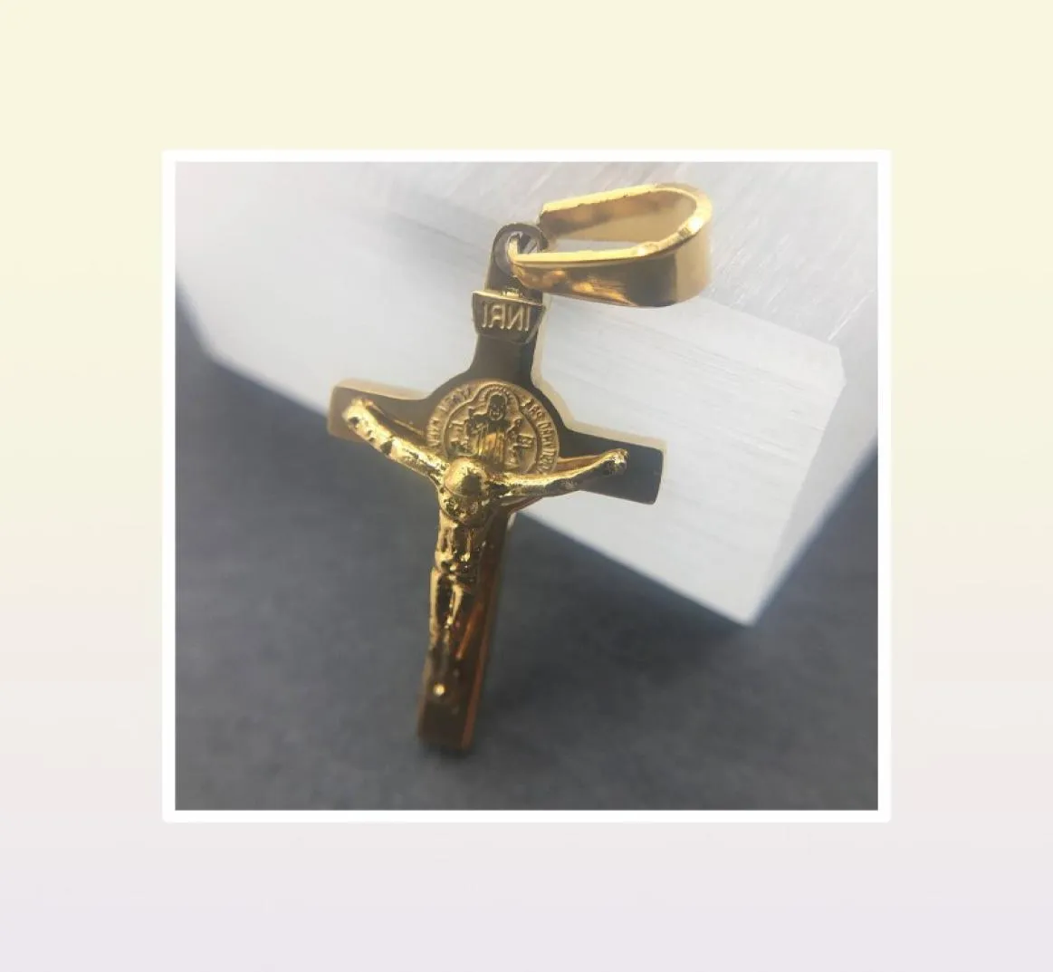 2020, collar de cadena de oro de 18K de vid de alta calidad, collar con colgante religioso de Jesús para mujeres y hombres, amuleto de joyería fina Gifts9141466