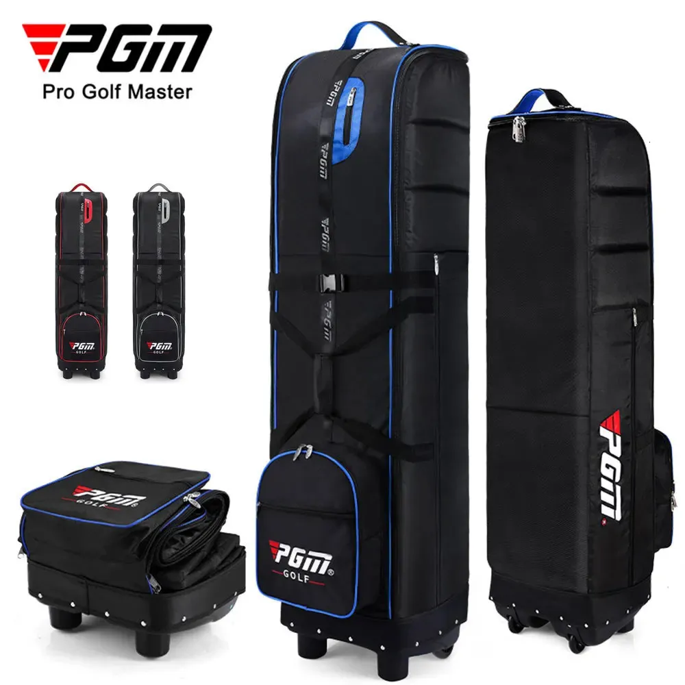 PGM Golf Travel Plane Bags with Wheel thicken Straps Foldable Club Cover for Airlines Aviation Bag HKB009 240104