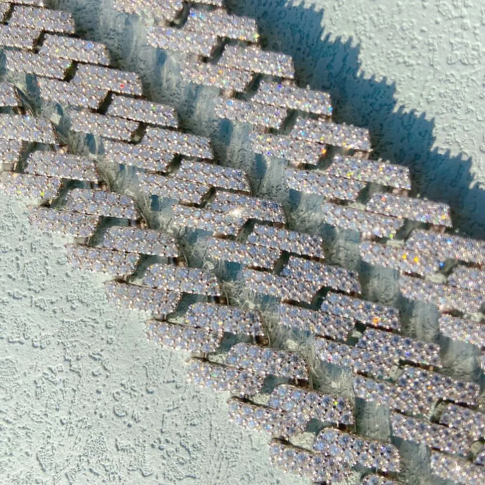 catene di gioielli di design per bracciale da 10-14 mm uomo sier k catena passa dia tester gra vvsmoissanite collana cubana_voghion.com