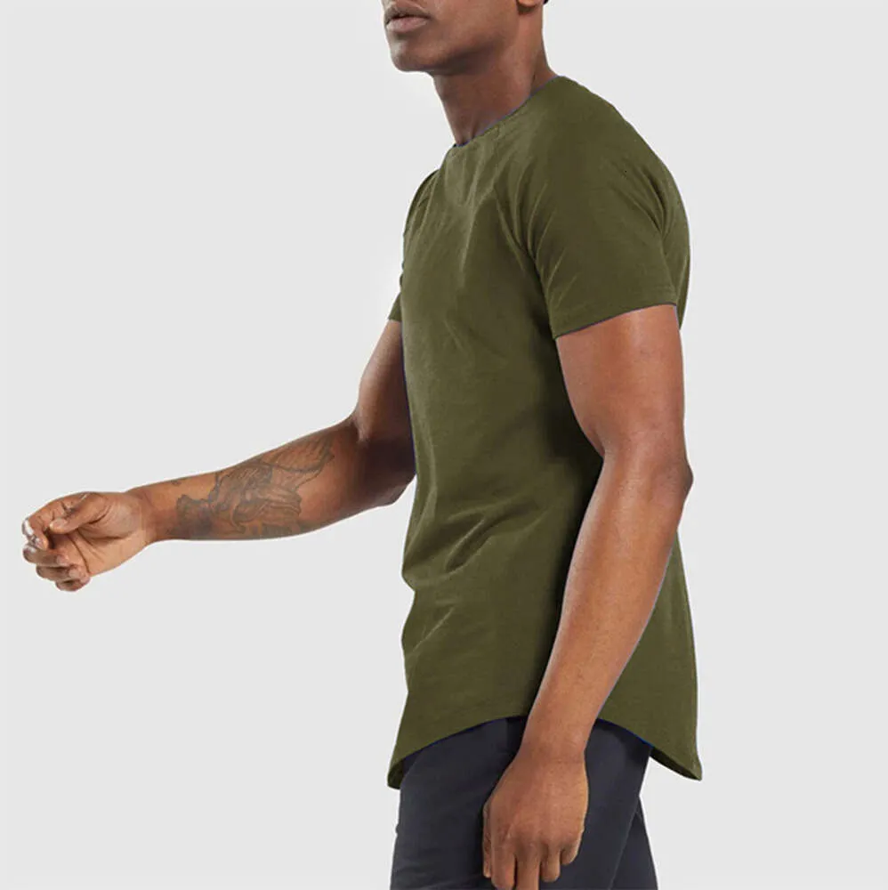 LL Camiseta para hombre al aire libre, traje de yoga para hombre, camiseta de deporte corto que absorbe el sudor de secado rápido, manga masculina para Fitness 22