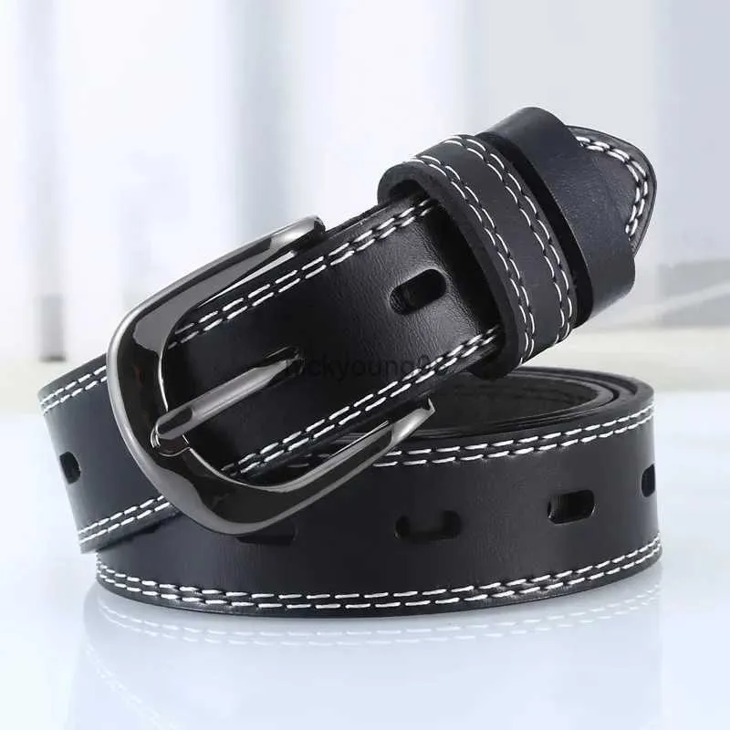 Belts Vintage Casual Pin Buckle Leather Belt Man and Women Korean Versatile Jeans Accessories Daily Commuter Student Belt New Fashion