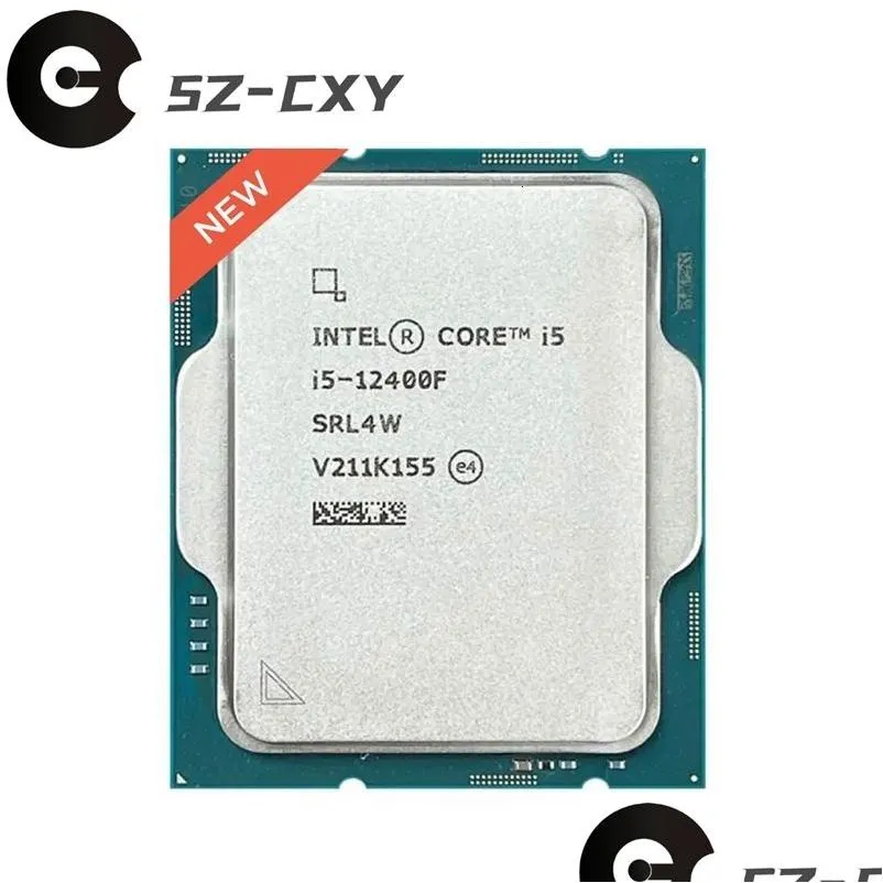 CPUS Intel Core i512400f i5 12400f 25 GHz 6core 12thread CPUプロセッサ10nm L318M 65W LGA 1700 231117ドロップ配信コンピューターネットワークDHMWH