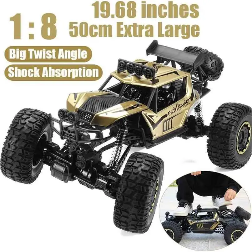 Voiture 1:8 50 cm RC voiture 2.4G radiocommandée 4WD véhicule électrique tout-terrain monstre Buggy télécommande voiture cadeau jouets pour enfants garçons 2109