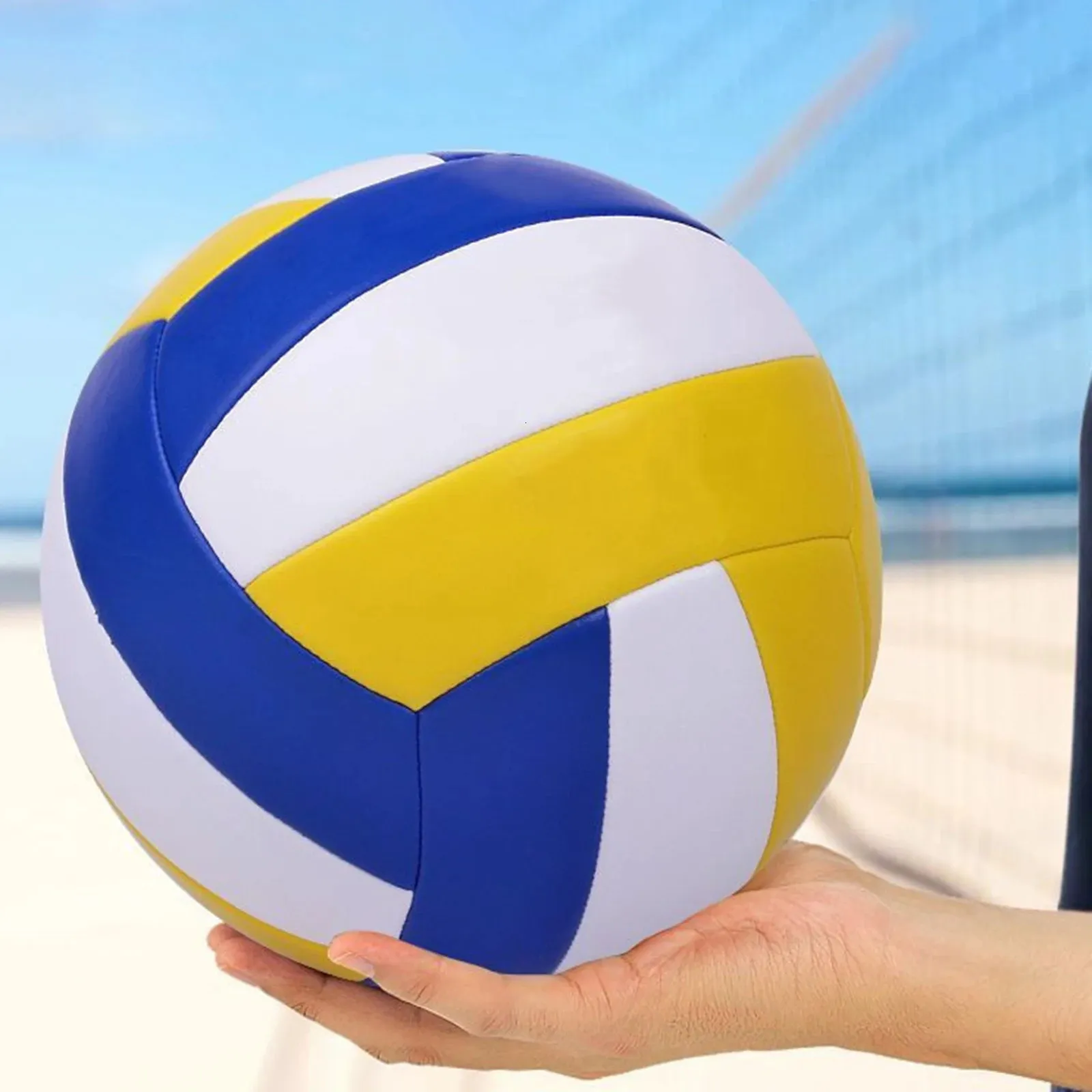 Palloni da allenamento da spiaggia per interni ed esterni, stile pallavolo, da competizione, misura 5 P 240103