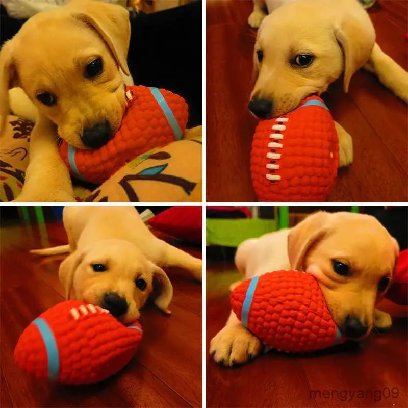 Jouets pour chiens à mâcher, jouets grinçants, balles en caoutchouc en latex naturel, souples, rebondissants et durables pour petits, moyens et grands chiens, jouet interactif à mâcher et à rapporter pour chien