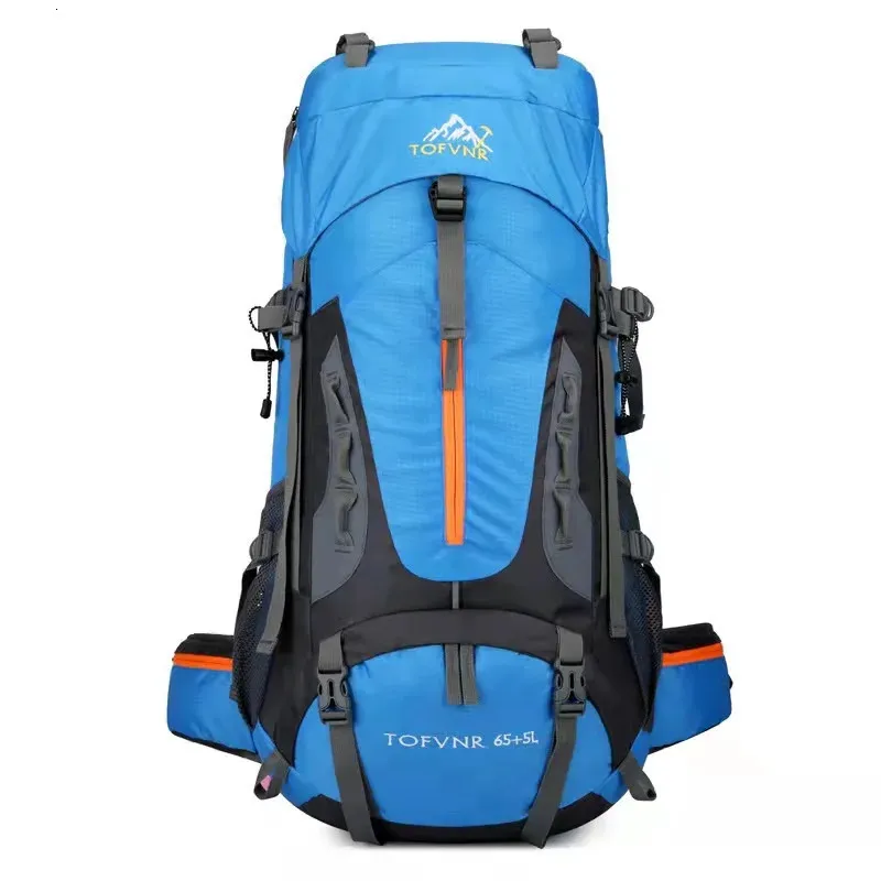 70L Camping Rucksack Herren Reisetasche Kletterrucksack Großes Wander-Aufbewahrungspaket Outdoor Bergsteigen Sport Umhängetaschen 240104