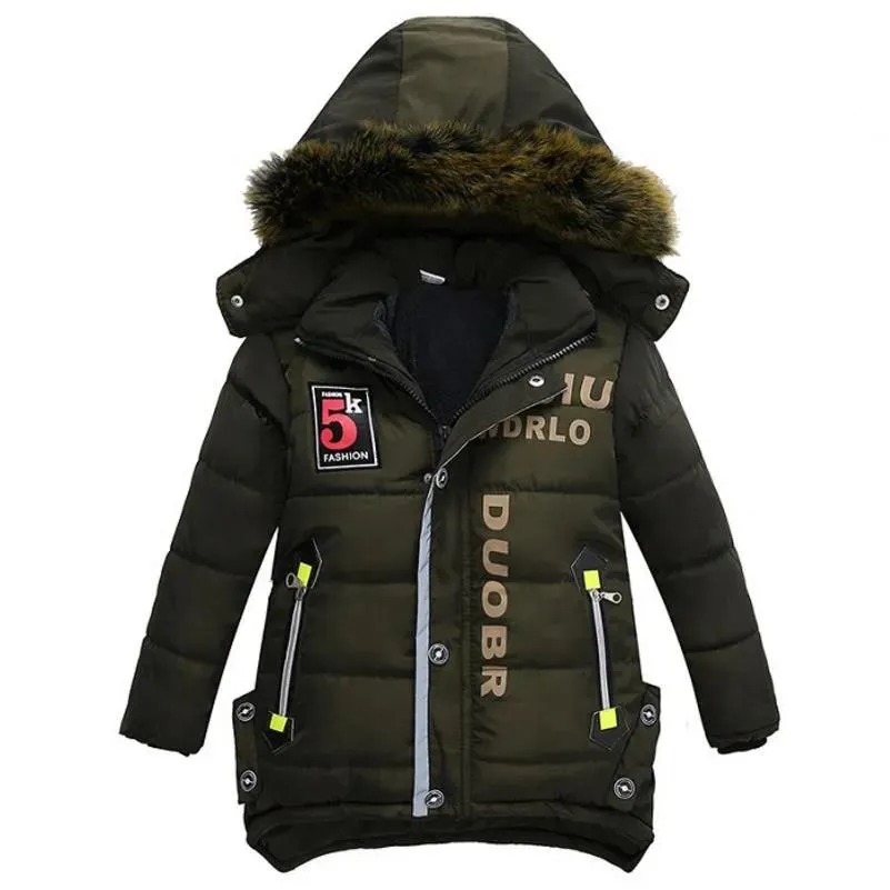 Manteau Enfants Veste Dhiver Gar ons Capuche V tements En Coton