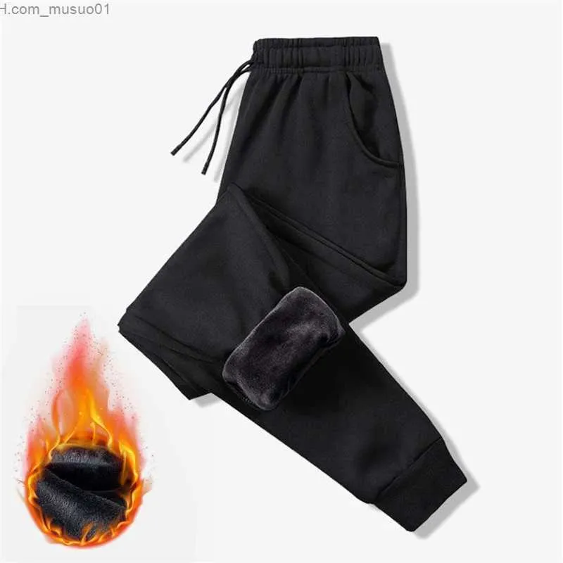 Pantaloni da uomo Pantaloni invernali da uomo Jogging foderati in pelliccia Pantaloni sportivi addensati Pantaloni con coulisse Pantaloni da corsa in pile da uomo Pantaloni caldi alla caviglia in vellutoL231113