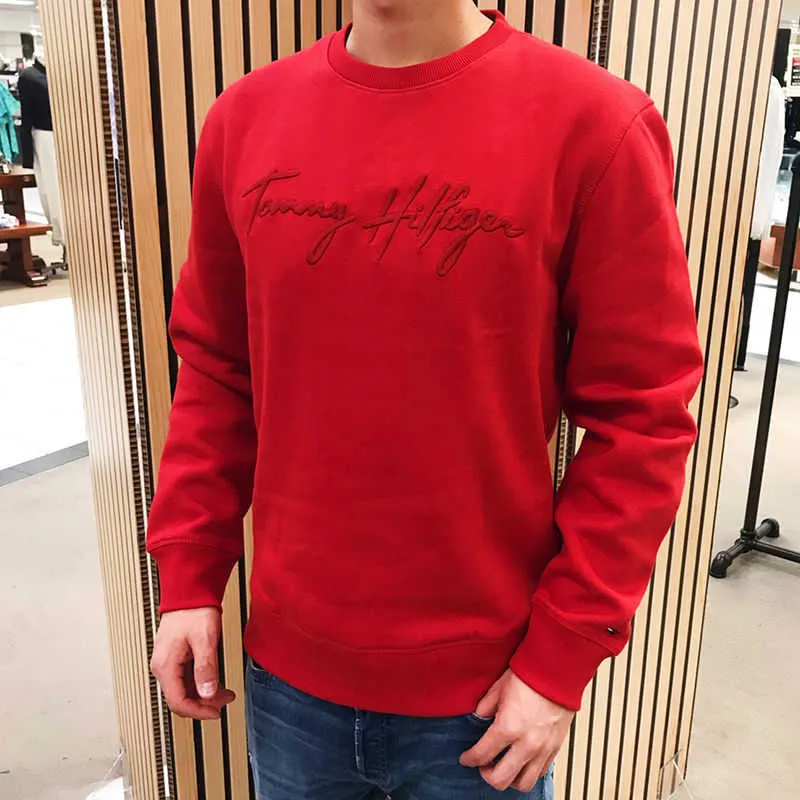 Роскошные Tommyhilfigers Sweater Designer Man American Half High High воротнич