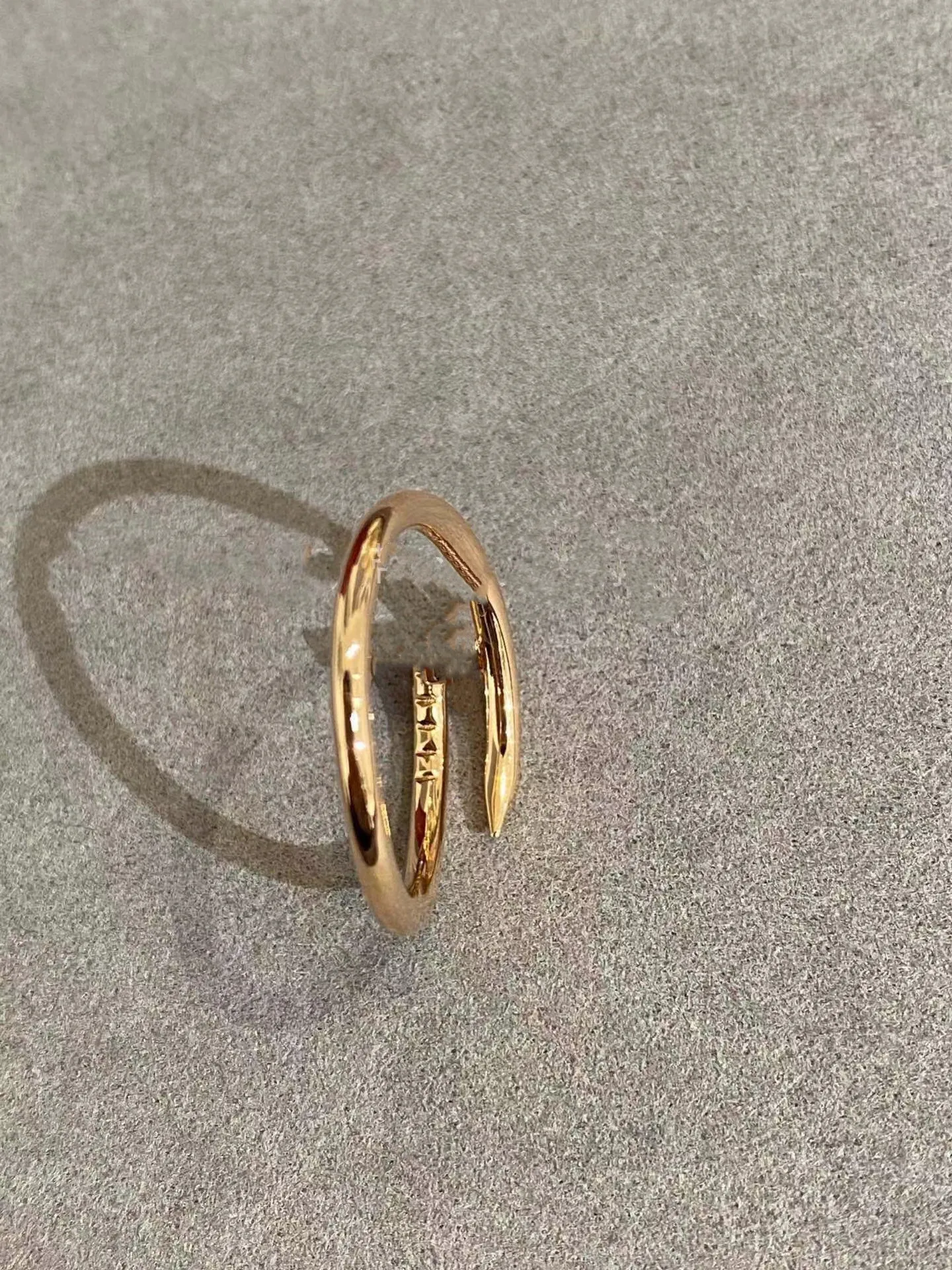 Designer Rose Gold Ring Dunne nagelring Top Kwaliteit Diamantring voor vrouw Man Electroplating 18K Classic Premium met doos