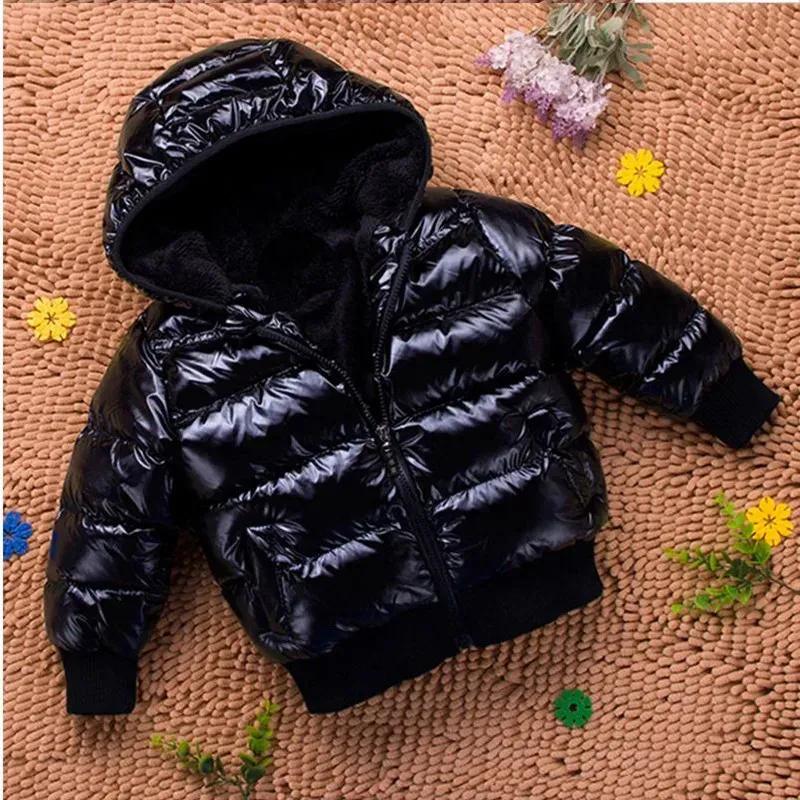 Baby Wattierte Jacke Cottonpadded Parka Jungen Mädchen Kinder Winter Dicker Mantel 240104