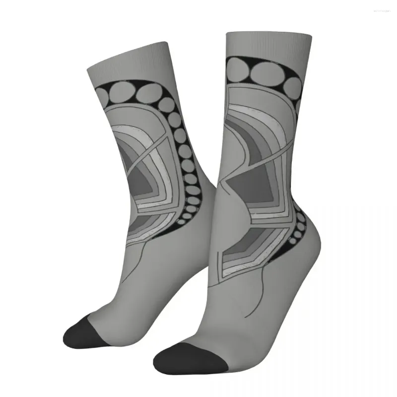 Skarpetki męskie Happy Funny Compression Sock SPROJEK VINTAGE HARAJUKU ABORIGINA CULTURY KREATYWA TRATEM Fashion Street Casual Crew