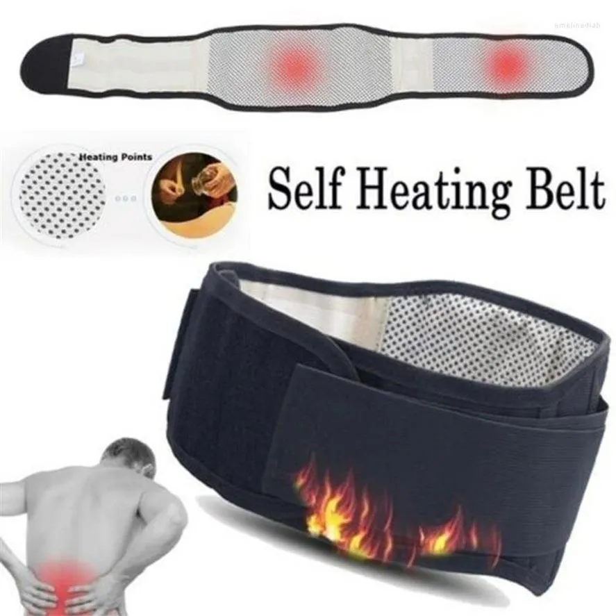 Belts Magnetic Back Support Brace Belt Lumbar Lower Waist Posture Corrector Adjustable Double Adjust Pain Relief For Men WomenBelt187I