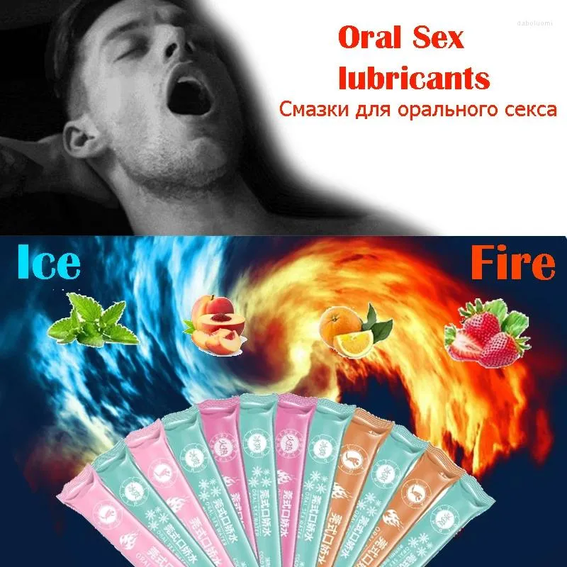 Garrafas de armazenamento 12pcs sexo oral água hortelã morango sabor fresco calor flertar emocionante óleo líquido à base de água lubrificante lubrificante perfume