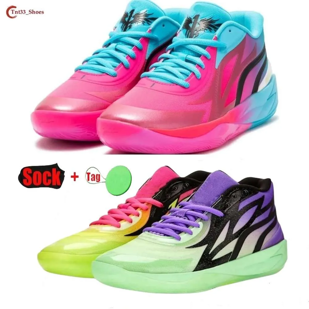 Lemelo Ball Mens Basketball Shoes MB.01 MB.02 Rich and Morty Trainers Queen Buzz City Style Rock Ridge Red Purple Cat Sky Blue Women Sneakers