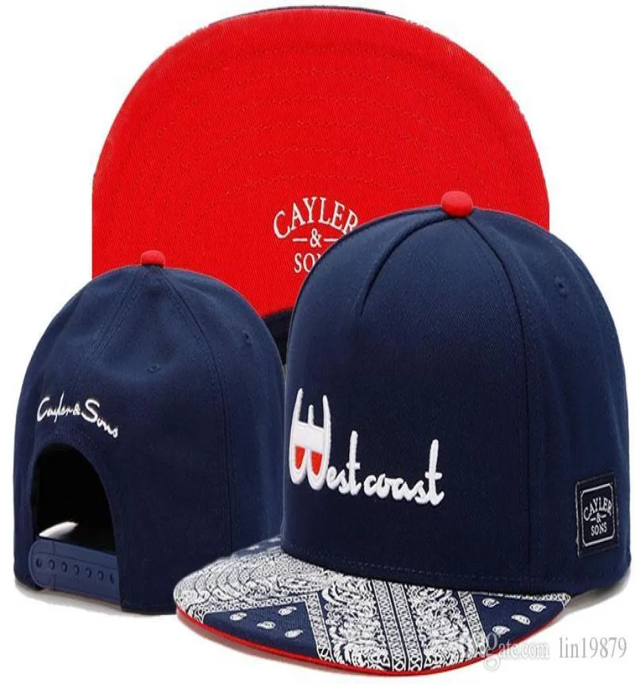 Oğulları batı sahil kaju çiçeği brim beyzbol kapakları hip hop erkekler kadınlar moda gorras erkek spor damla nakliye snapback şapka