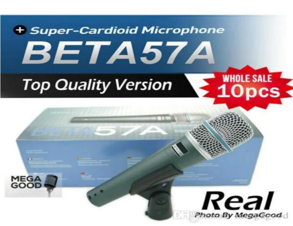 10sts Real Transformer Beta57 Professional Beta57a Karaoke Handheld Dynamic Wired Microphone Beta 57a 57 A MIC FÖR KARAOKE LIVE VOC9116726